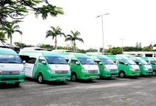 File photo of CNG buses.