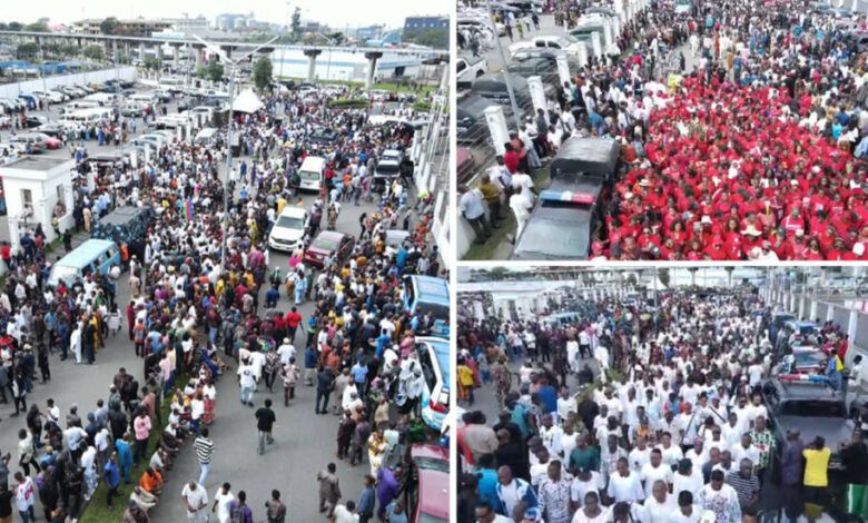 Crowd Disperses as Fubara Fails to Show Up at Government House