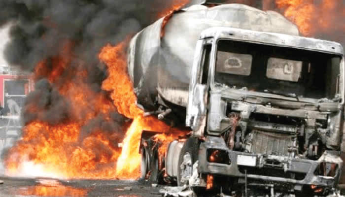 Two Killed, Properties Destroyed as Gas Tanker Explodes on Lekki-Epe Expressway in Lagos