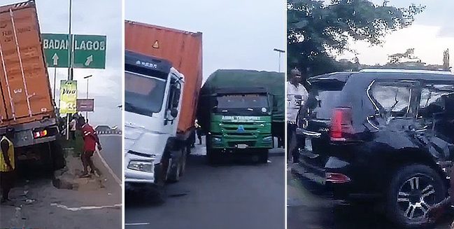 Traffic Disrupted After Three-Vehicle Crash at Gbagada Ramp Bridge