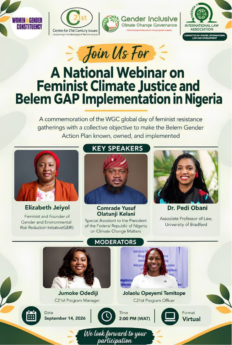 Gender-Responsive Climate Action: Advocates Demand Implementation Of Belém Gender Action Plan