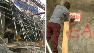 Oyo Government Seals Off Collapsed Building in Dugbe After Rainstorm Incident