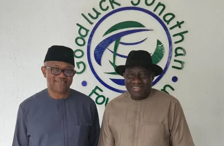 Peter Obi Meets Goodluck Jonathan in Abuja Behind Closed Doors