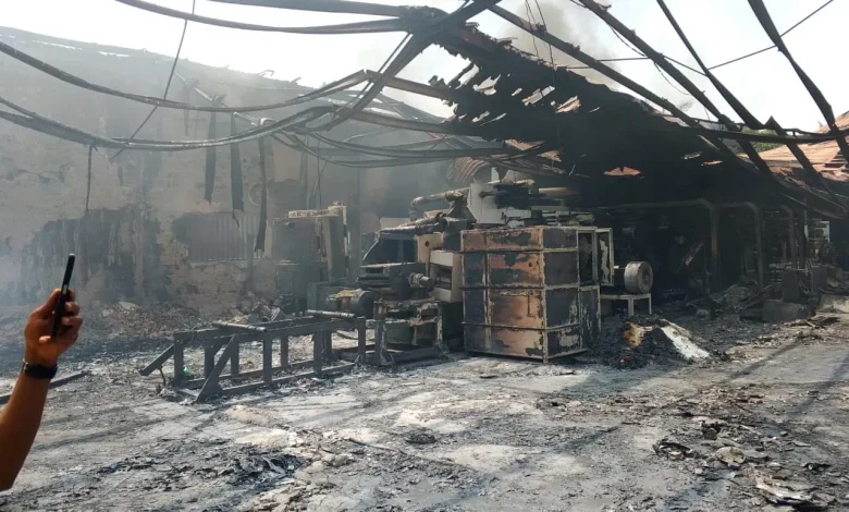 Mysterious Fire Destroys Factory in Anambra State, Valuables Worth Billions Razed