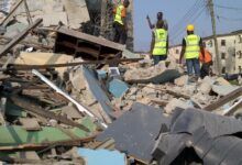 Lagos Building Collapse During Demolition Leaves One Dead, Two Rescued
