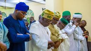 President Tinubu Joins Prayers in Lagos as Muslims Mark Eid-El-Fitr