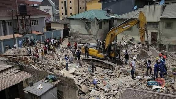 One Dead, Three Rescued In Lagos Building Collapse