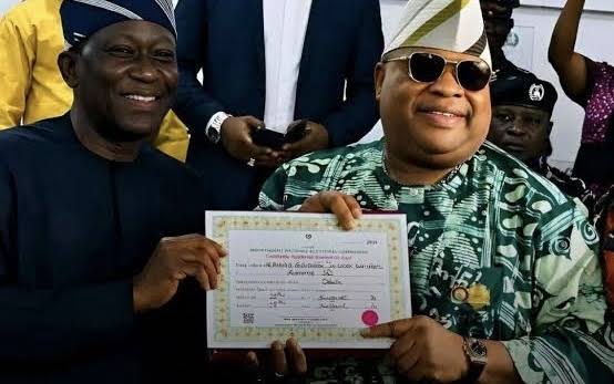 Adeleke Receives Certificate Of Return After Osun Election Victory