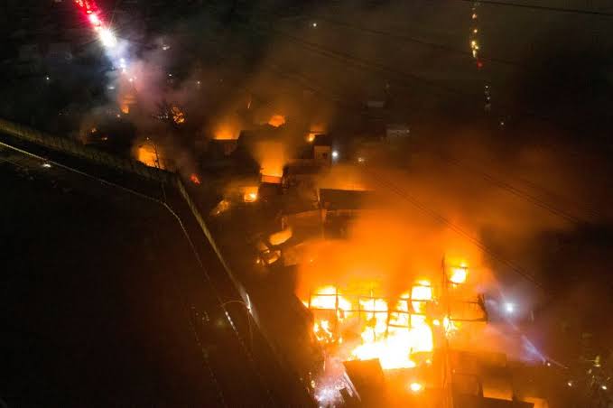Six Children Among 11 Killed In Indonesia Market Blaze