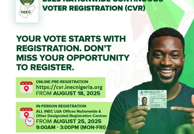INEC Urges Nigerians to Correct Details, Replace Lost PVCs Ahead of 2027 Polls