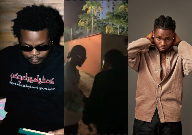 Olamide Bows to Greet Omah Lay